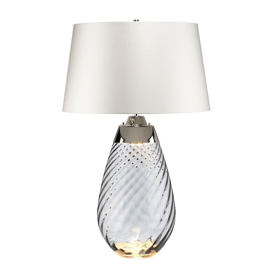 Lucas McKearn Lena 2Lt 29" Table Lamp, Smoke/Off White Smooth - TLG3026L-OWSS