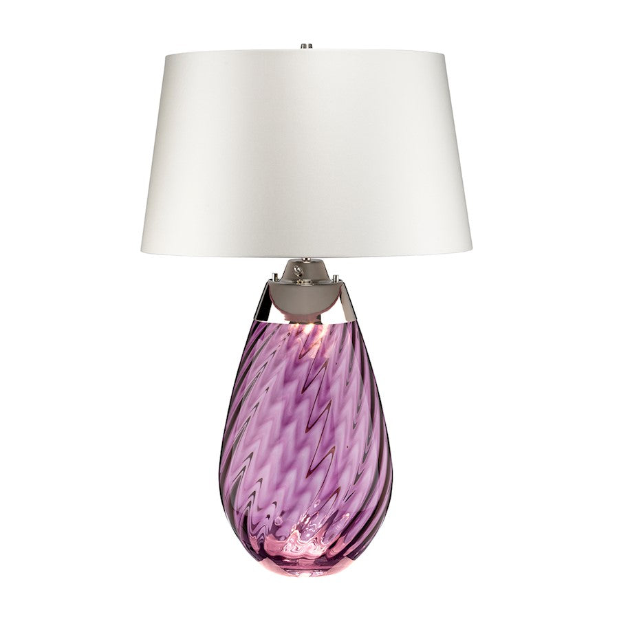 Lucas McKearn Lena 2Lt 29" Table Lamp, Plum/Off White Smooth - TLG3027L-OWSS