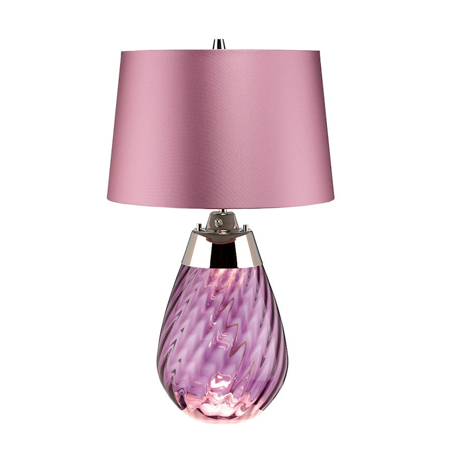 Lucas McKearn Lena 2 Light 24" Table Lamp, Plum/Heather Satin - TLG3027S