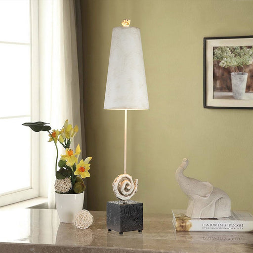 Lucas McKearn Lena 2Lt 24" Table Lamp, Plum/Off White Smooth
