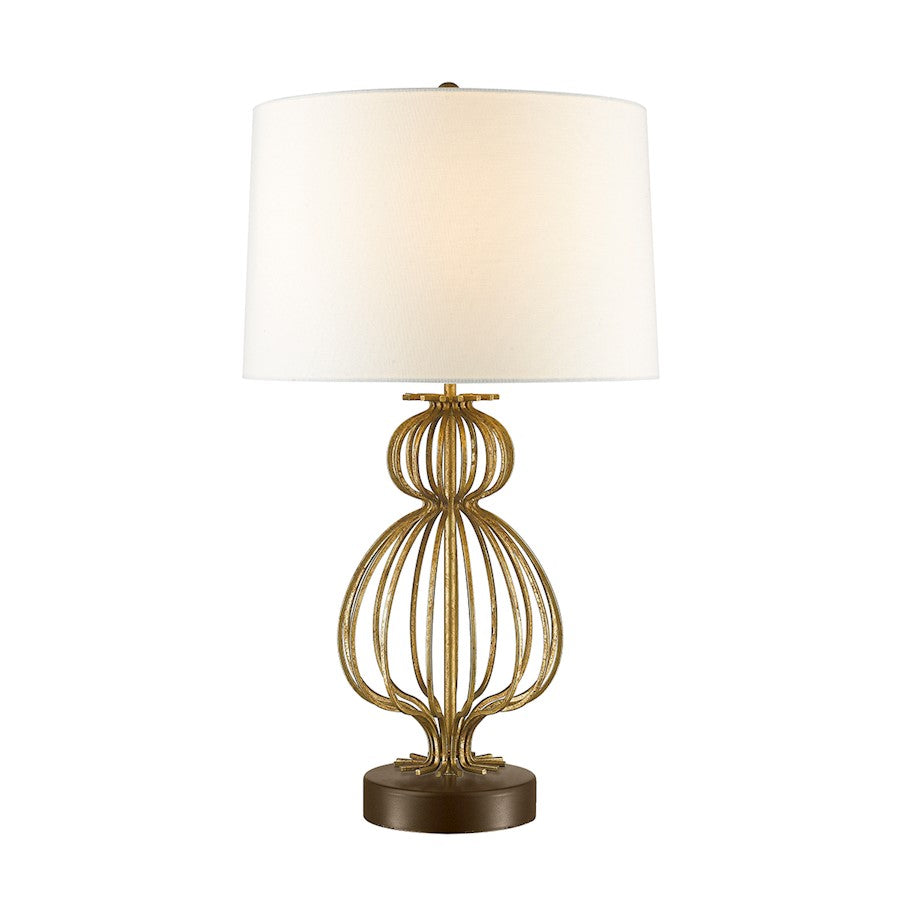Lucas McKearn Lafitte 1Lt Table Lamp, Glazed Gilt/Gold Base - TLM-1007
