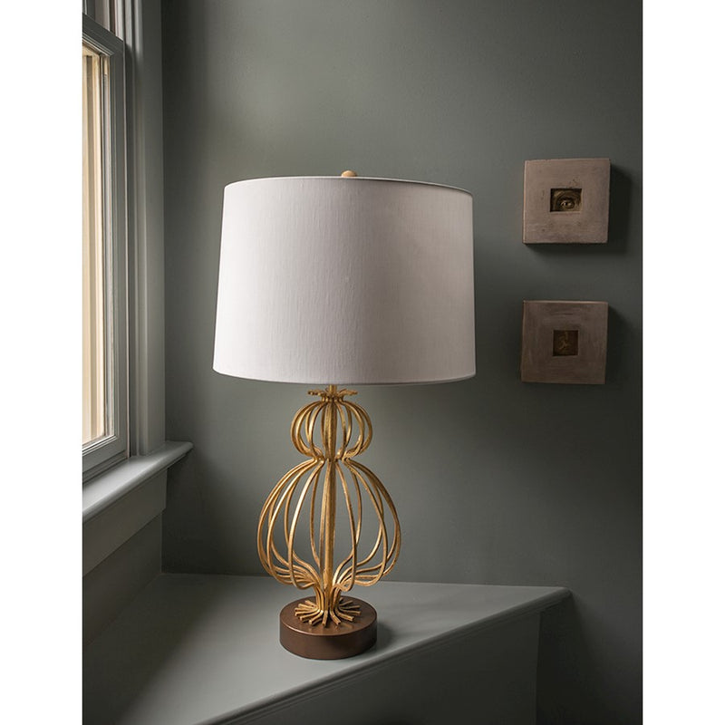Lucas McKearn Lafitte 1Lt Table Lamp, Glazed Gilt/Gold Base