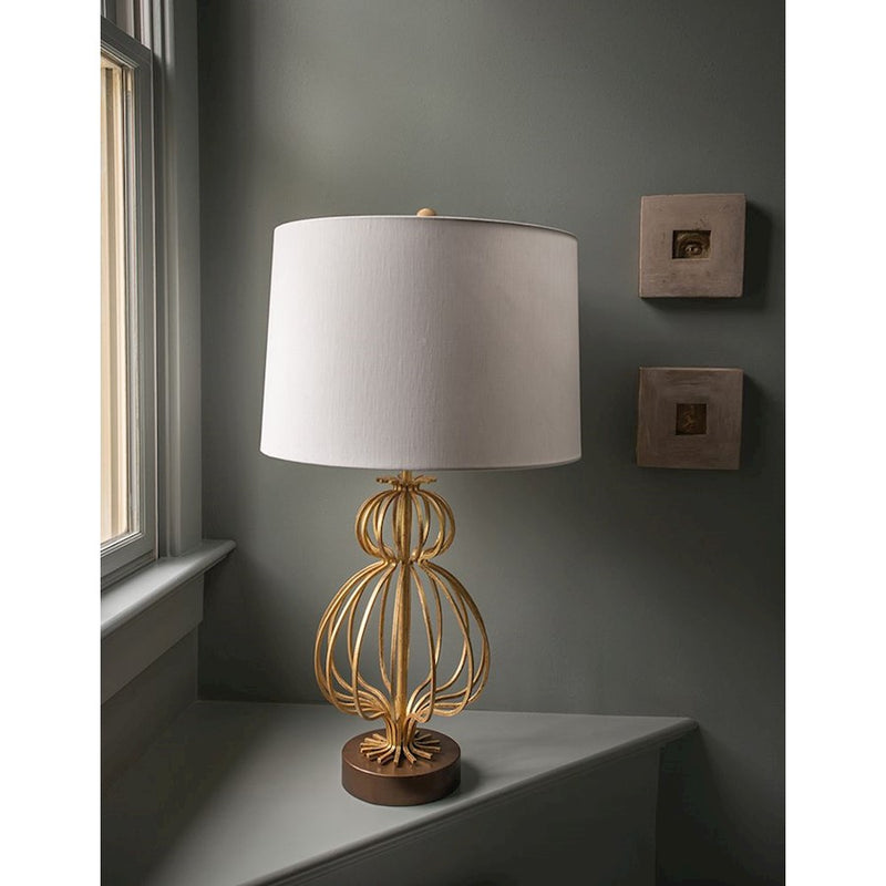 Lucas McKearn Lafitte 1Lt Table Lamp, Glazed Gilt/Gold Base