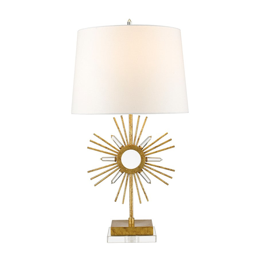 Lucas McKearn Sun King 1Lt Buffet Lamp, Gold Steel Sunburst - TLM-1009
