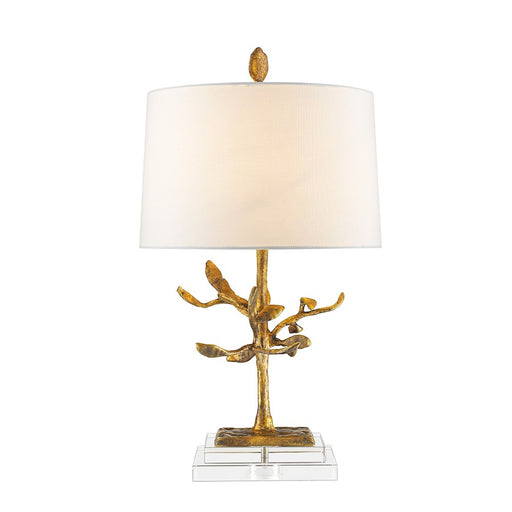 Lucas McKearn Audubon 1Lt Accent Lamp, Gold/Metal Crystal/Ivory