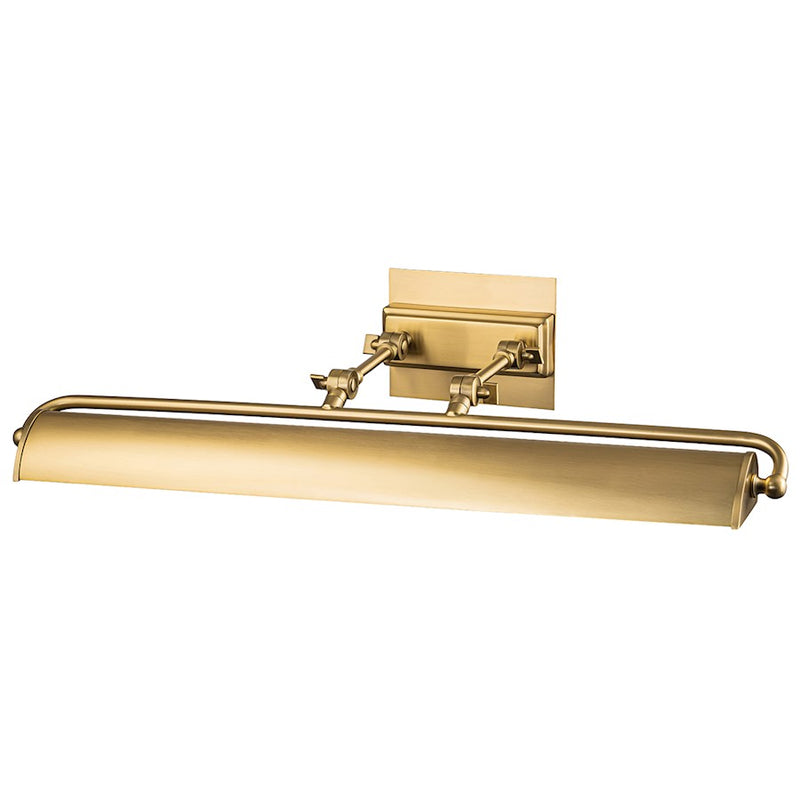 Lucas McKearn Winchfield 4 Light Picture Light, Aged Brass