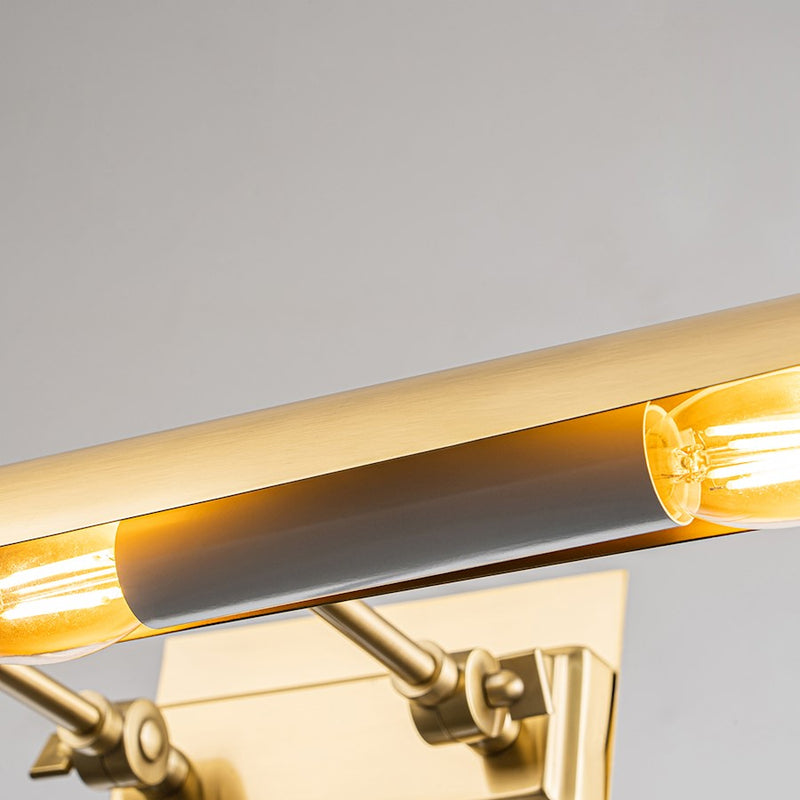 Lucas McKearn Winchfield 4 Light Picture Light, Aged Brass