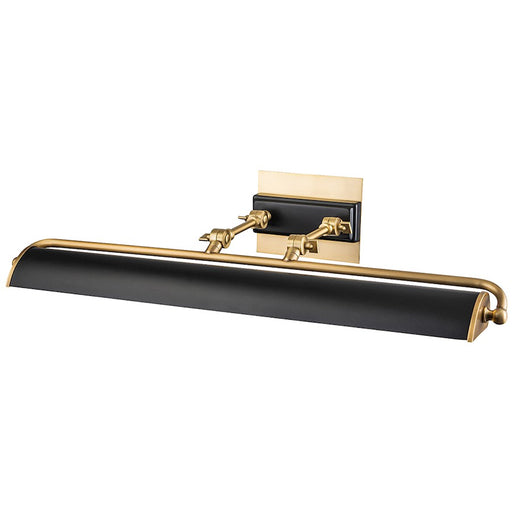 Lucas McKearn Winchfield 4Lt Picture Light, Brass/Black - WINCHFIELD-PLL-AB-MB