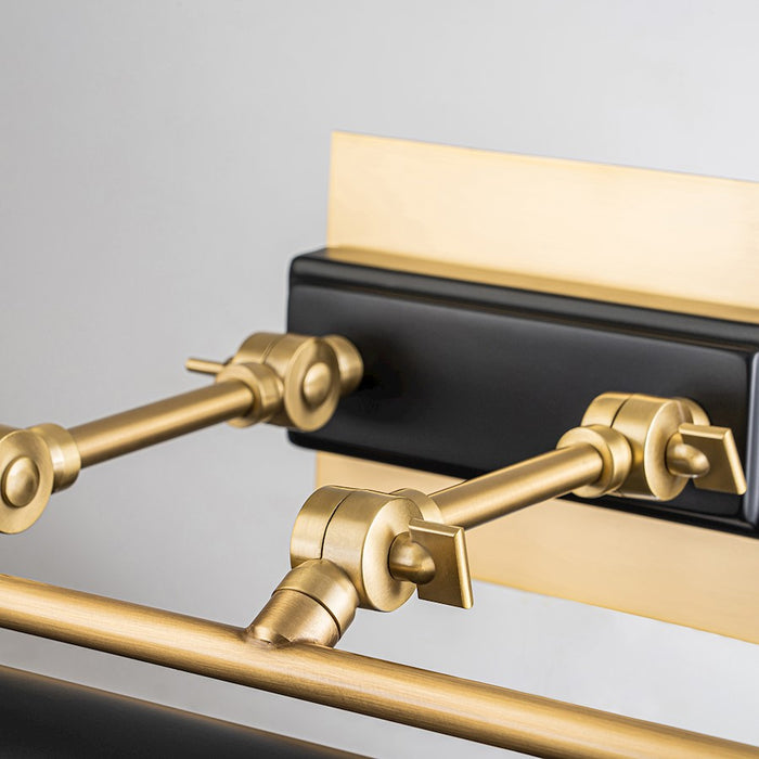 Lucas McKearn Winchfield 4Lt Picture Light, Brass/Black