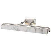Lucas McKearn Winchfield 4Lt Picture Light, NK/WH Marble - WINCHFIELD-PLL-PN-WM