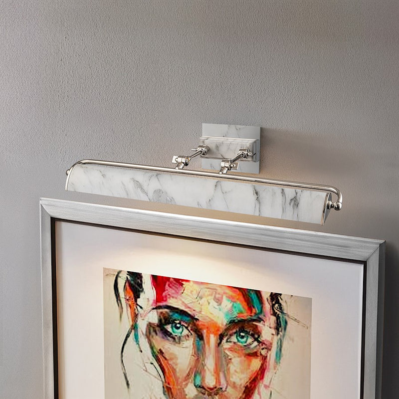 Lucas McKearn Winchfield 4Lt Picture Light, NK/WH Marble