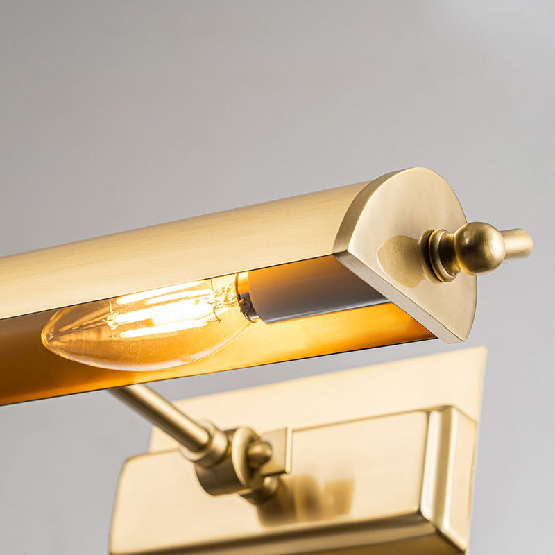 Lucas McKearn Winchfield 2 Light Picture Light, Aged Brass