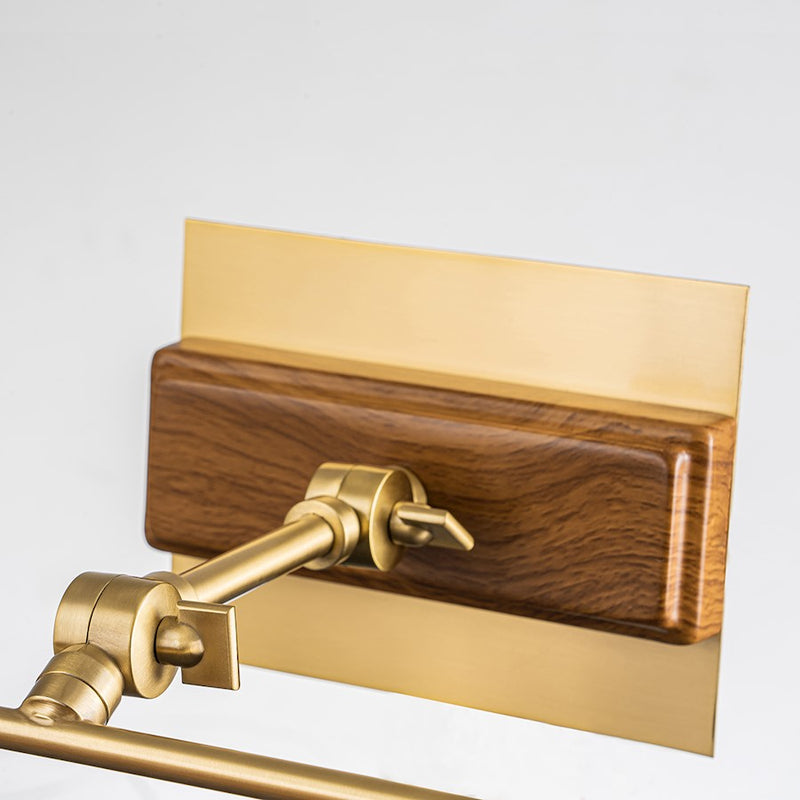 Lucas McKearn Winchfield 2Lt Picture Light, Brass/Oak