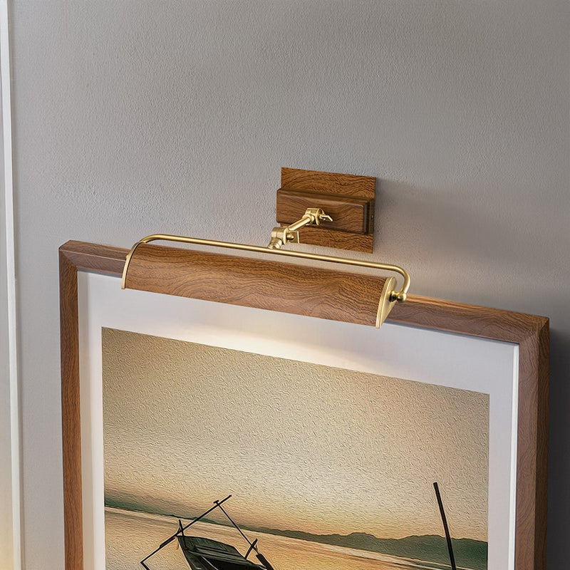 Lucas McKearn Winchfield 2Lt Picture Light, Brass/Oak