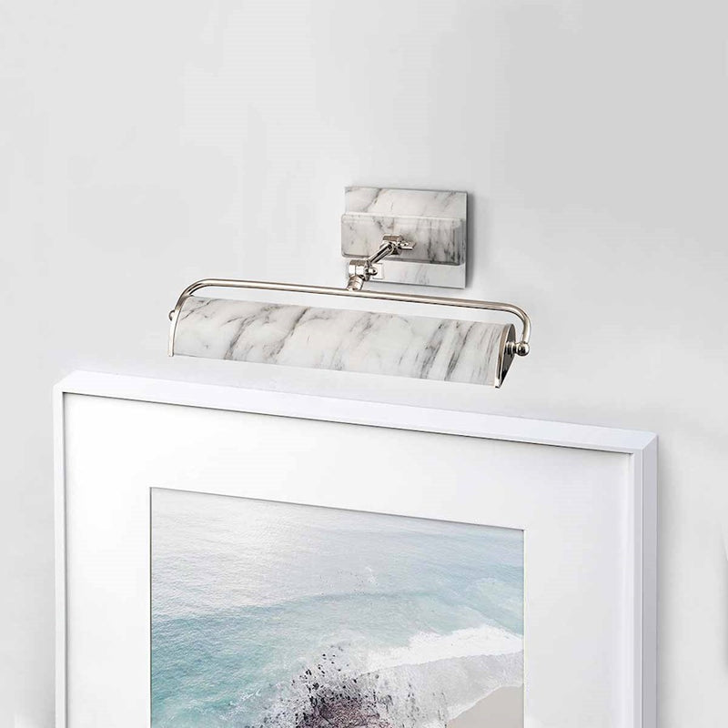 Lucas McKearn Winchfield 2Lt Picture Light, NK/WH Marble