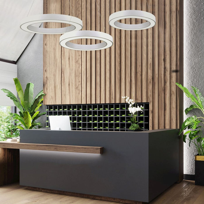 Lumpure Berlin 1 LED Pendant/50W, Matte White