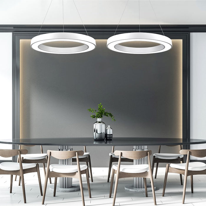 Lumpure Berlin 3 LED Pendant/72W, Matte White