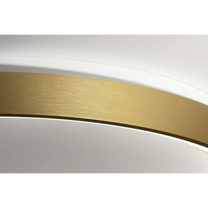 Lumpure Alaska 1 LED Flush Mount/30W, Brushed Gold