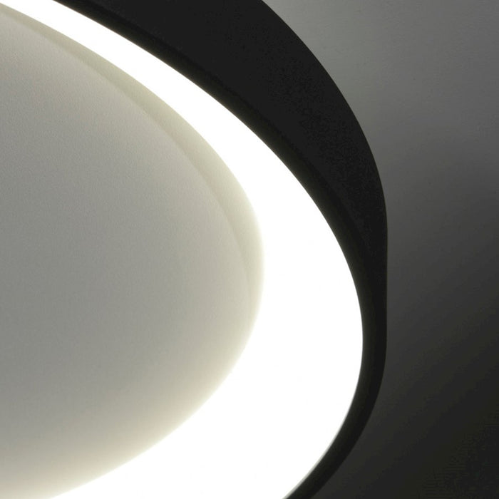 Lumpure Alaska 1 LED Flush Mount/30W, Matte Black