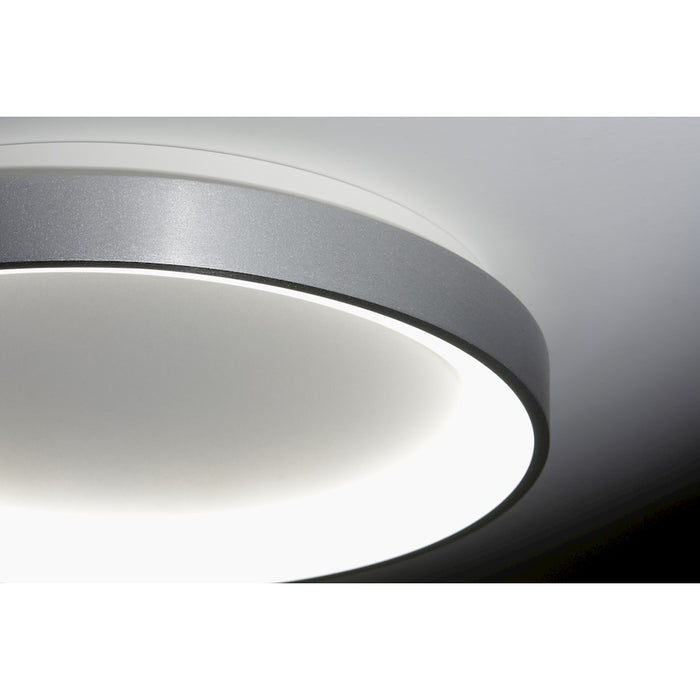 Lumpure Alaska 2 Cct LED Flush Mount/38W, Silver