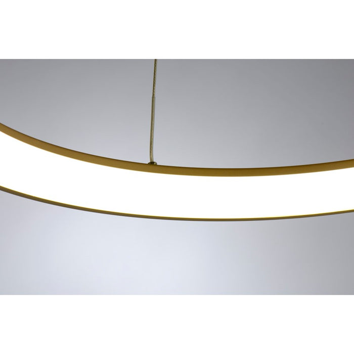 Lumpure Alaska 9 LED Pendant/48W, Brushed Gold