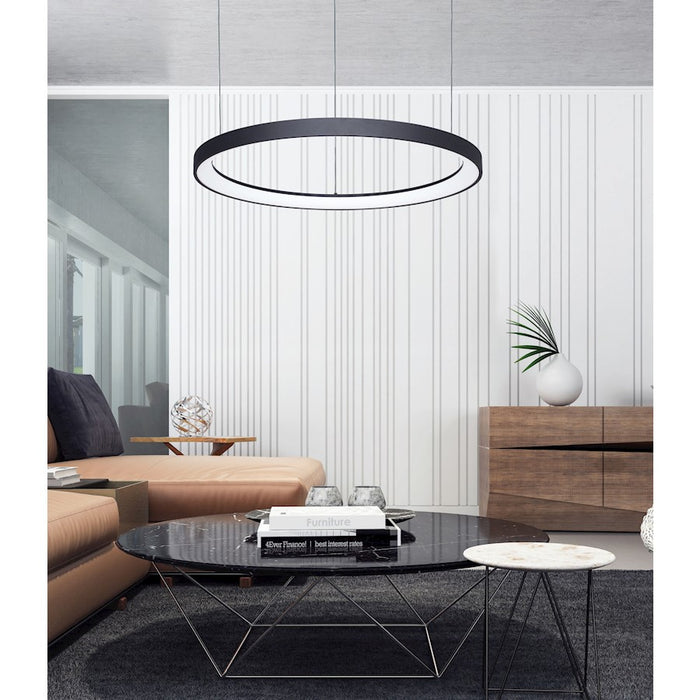 Lumpure Alaska 9 LED Pendant/48W, Matte Black