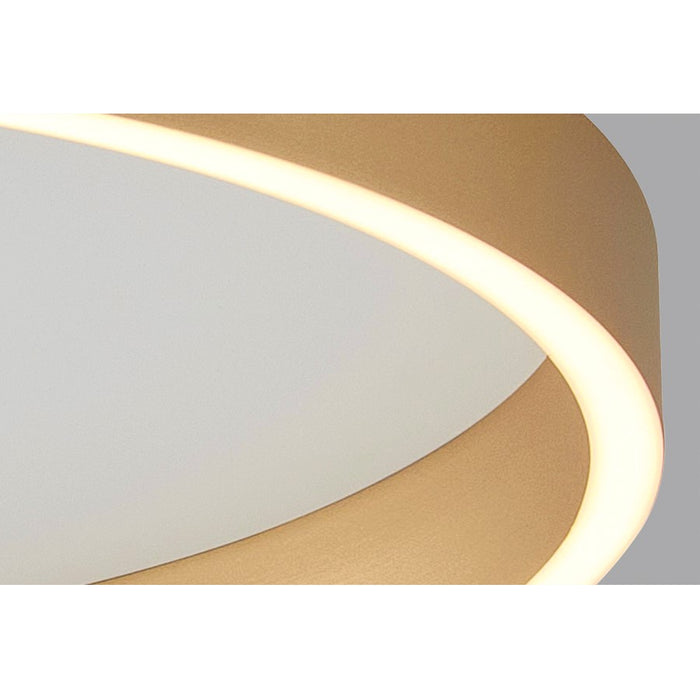 Lumpure Tokio 2 LED Flush Mount/40W, Brushed Gold