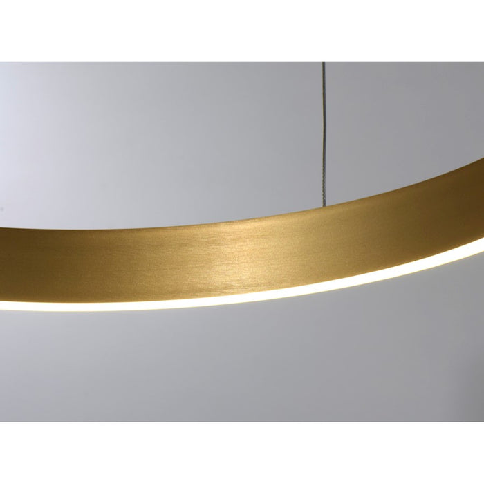 Lumpure Tokio LED Pendant, 30W, Brushed Gold