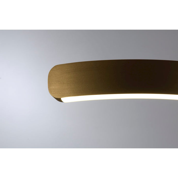 Lumpure Tokio LED Pendant, 30W, Brushed Gold