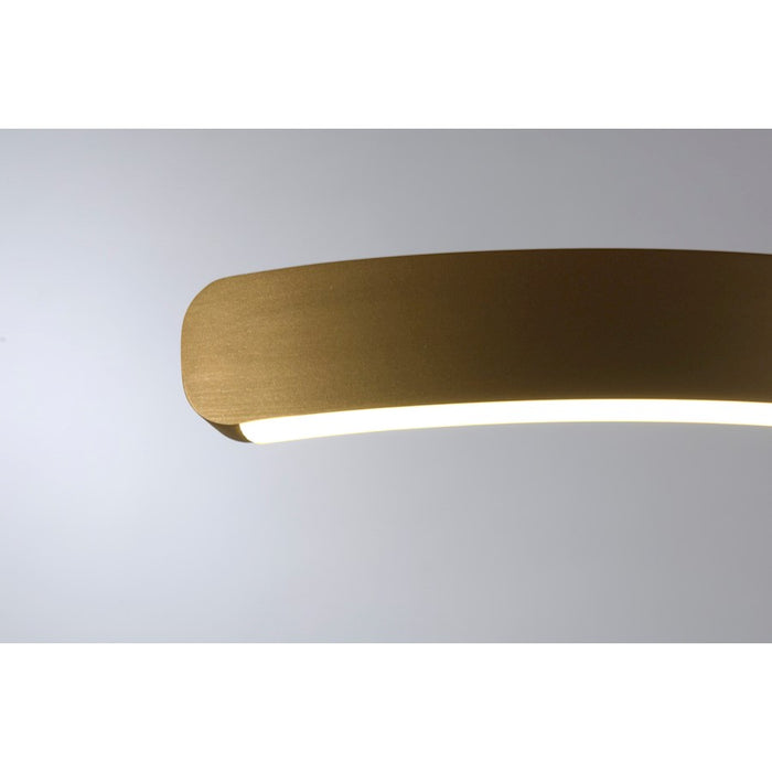 Lumpure Tokio LED Pendant, 30W, Brushed Gold