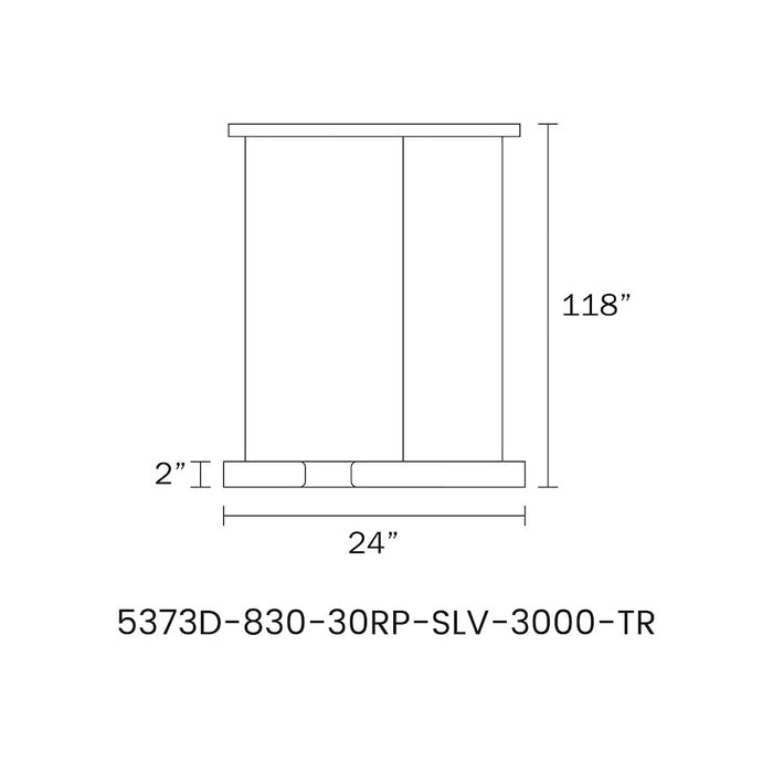 Lumpure Tokio 24" LED Pendant