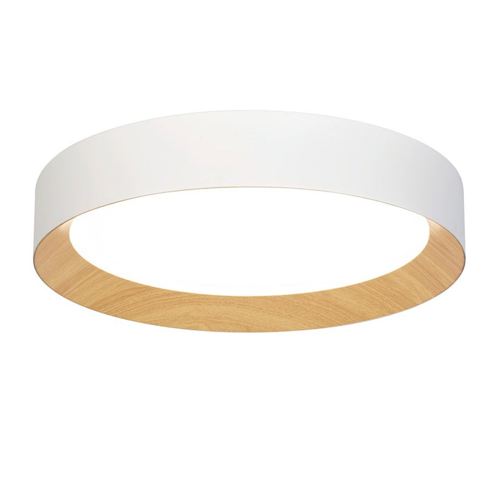 Lumpure Barcelona LED Flush Mount/40W, White/Gold - 5601-840RC-WH-GD-3000-TR