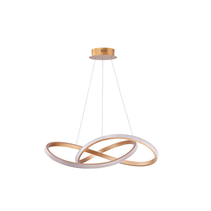 Lumpure Paris LED Pendant/80W, Brushed Gold