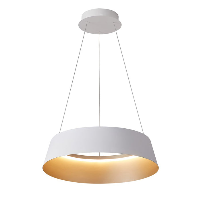 Lumpure Buenos Aires LED Pendant/50W, White/Champagne - 5636-850ROP-WH-CGD-CCT