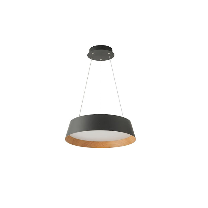 Lumpure Toronto LED Pendant/38W, Black/Wood