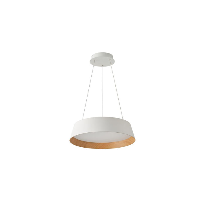 Lumpure Toronto LED Pendant/38W, White/Wood