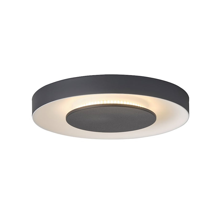 Lumpure Quebec LED Flush Mount/24W, Matte Black