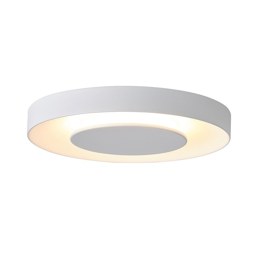 Lumpure Quebec LED Flush Mount/24W, Matte White - 5712-824RC-WH-CCT