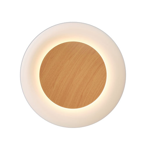 Lumpure Quebec Big LED Flush Mount/38W, White Wood