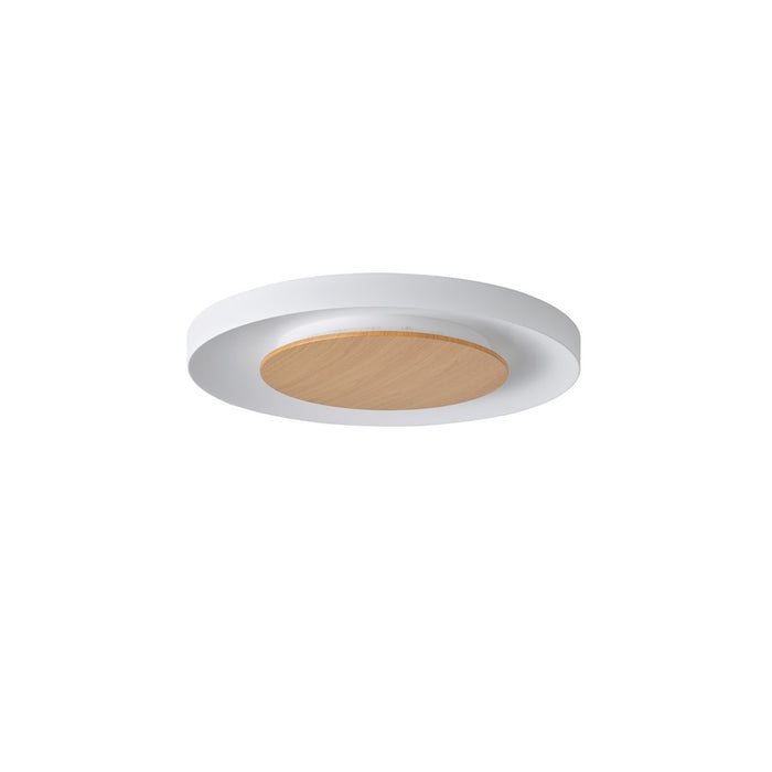 Lumpure Quebec Big LED Flush Mount/38W, White Wood