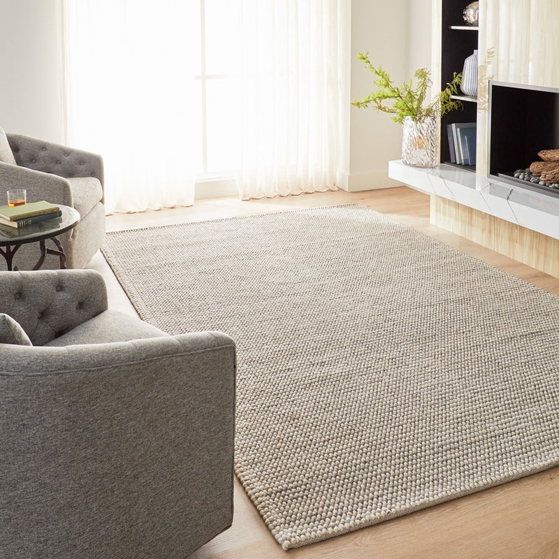 Lavin Rugs N1004 Latur 2' x 3' Stripe Rug, Silver Beige/Light Grey
