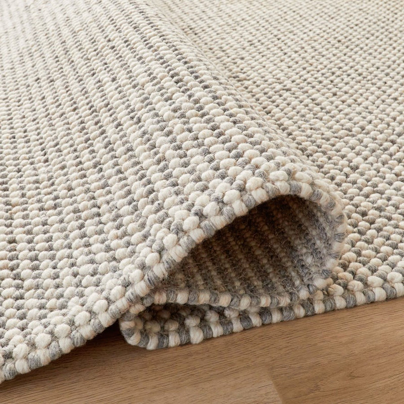 Lavin Rugs N1004 Latur 2' x 3' Stripe Rug, Silver Beige/Light Grey