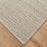 Lavin Rugs N1004 Latur 2' x 3' Stripe Rug, Silver Beige/Light Grey