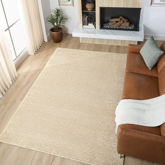 Lavin Rugs N1006 Latur 6'7" x 9'6" Stripe Rug, Beige/Neutral