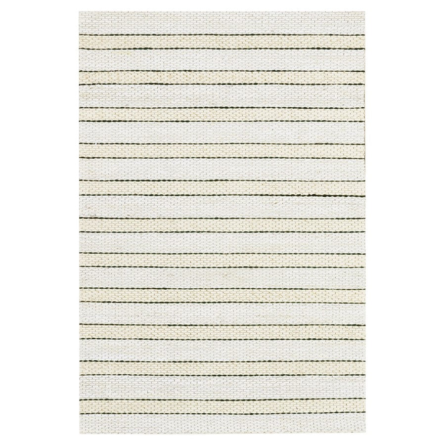 Lavin Rugs N1009 Jaya 2' x 3' Stripe Rug, White Beige/Neutral - N1009-0203