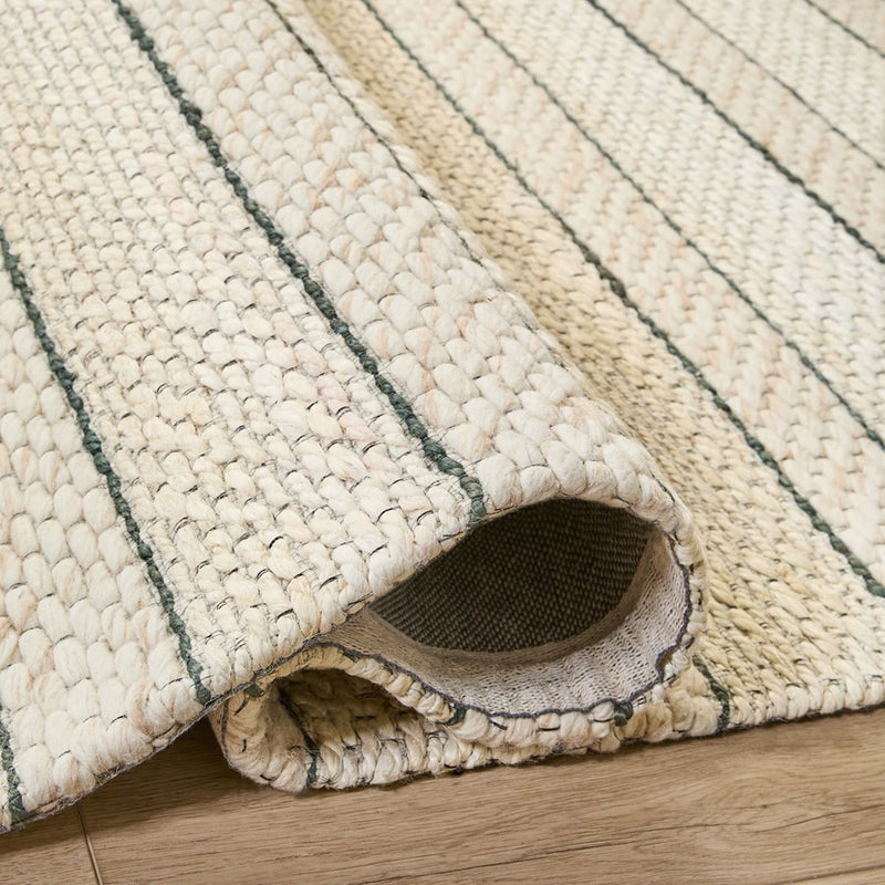 Lavin Rugs N1009 Jaya 2' x 3' Stripe Rug, White Beige/Neutral