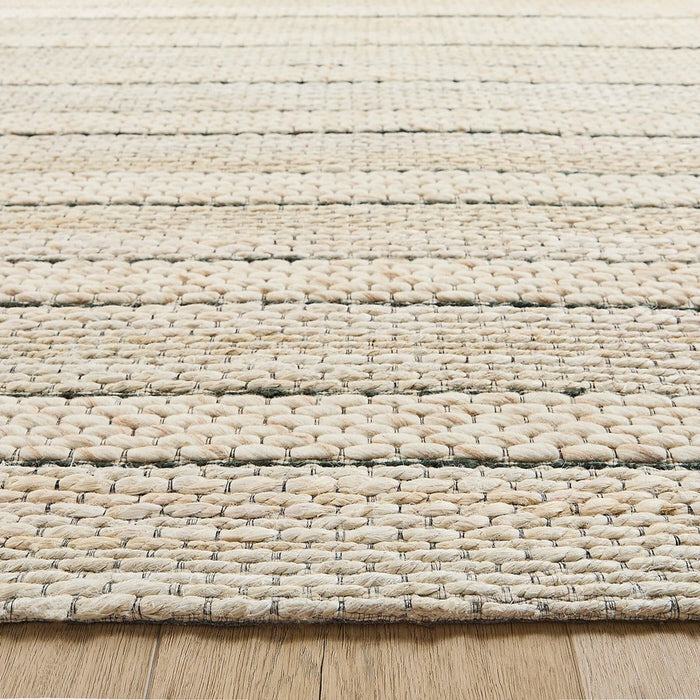 Lavin Rugs N1009 Jaya 6'7" x 9'6" Stripe Rug, White Beige/Neutral