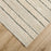 Lavin Rugs N1009 Jaya 6'7" x 9'6" Stripe Rug, White Beige/Neutral