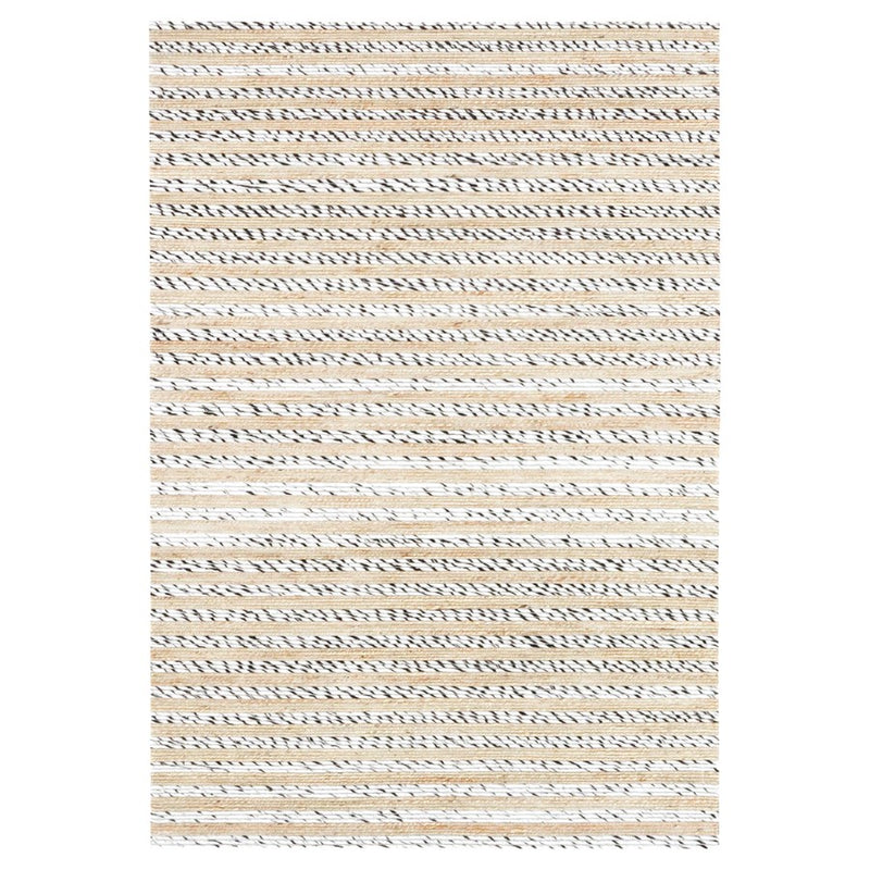 Lavin Rugs N1010 Jaya 2' x 3' Stripe Rug, Silver Brown/Neutral - N1010-0203