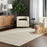 Lavin Rugs N1011 Jaya 2' x 3' Linear Rug, Natural Cream/White/Ivory